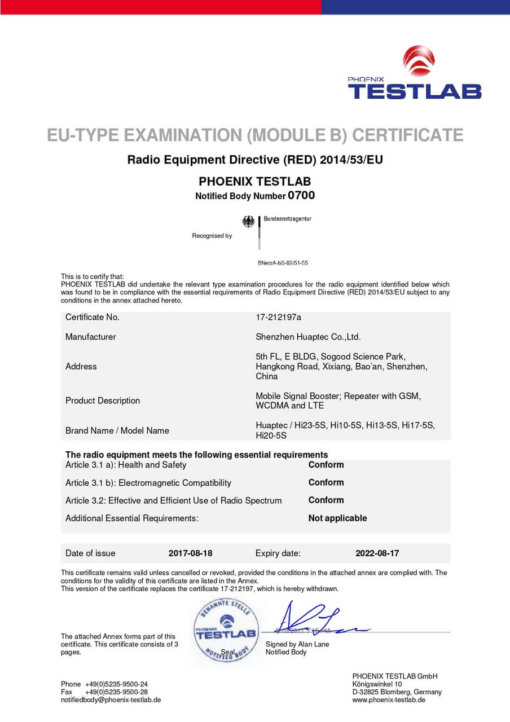 Cert 1 | Wave Boosters Ireland